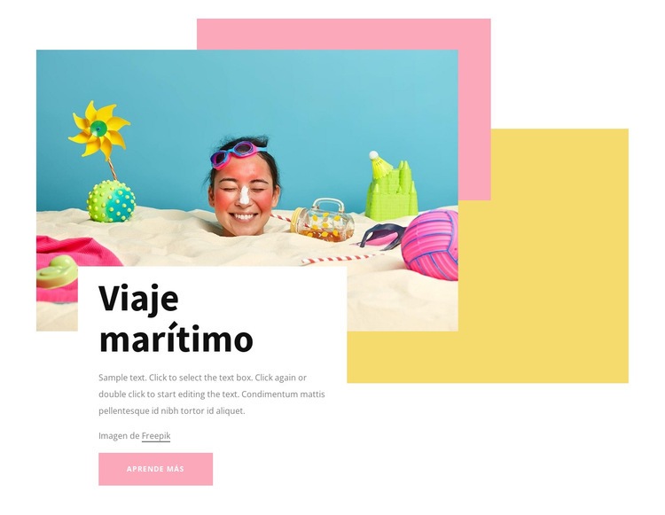 Tiempo de mar Creador de sitios web HTML