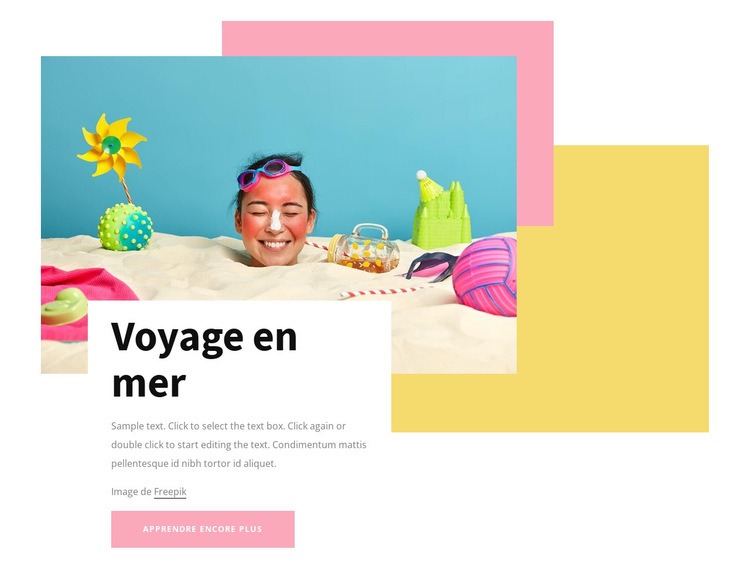 L'heure de la mer Créateur de site Web HTML