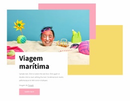 Hora Do Mar - Maquete De Webdesign