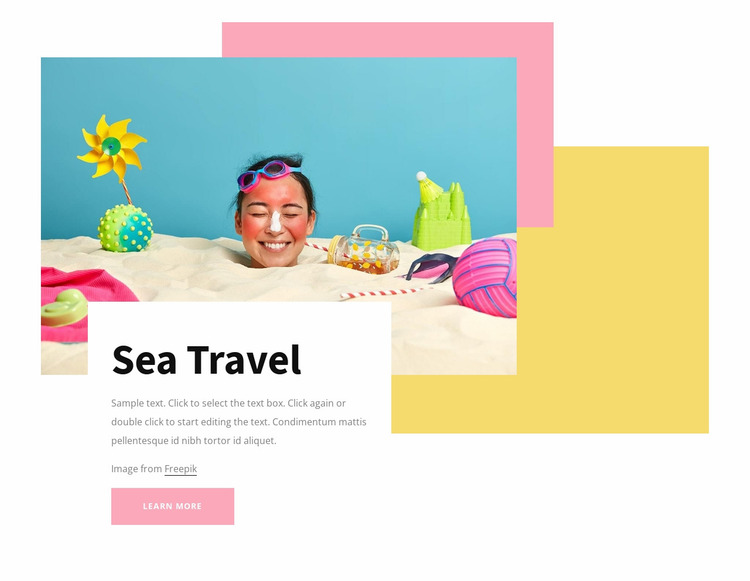 Sea time Website Mockup