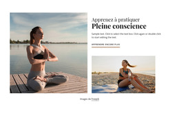 Pratiquer La Pleine Conscience – Mise En Page HTML Du Site Web