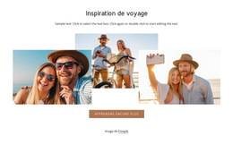 Inspirations De Voyage : Modèle De Site Web Simple