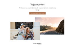 Planifiez Votre Prochain Voyage En Voiture - Modèle Personnalisé D'Une Page