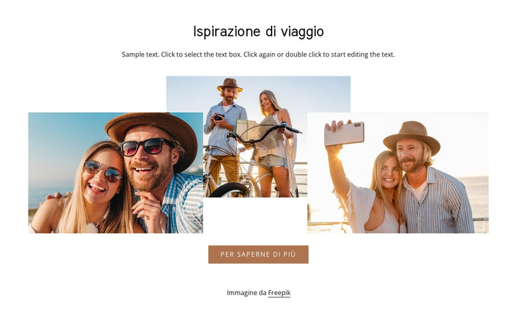 Ispirazione di viaggio Modello HTML