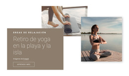 Retiros De Yoga En La Playa: Plantilla De Página HTML