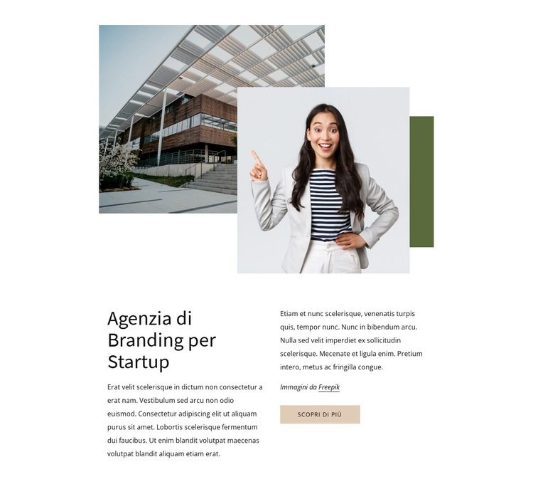 Agenzia per startup Costruttore di siti web HTML