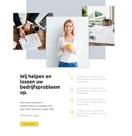 Elk Probleem Heeft Een Oplossing Eenvoudige Html-Sjabloon Met CSS