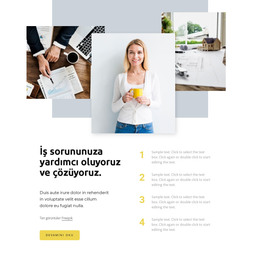 Her Sorunun Bir Çözümü Vardır - HTML Web Sitesi Şablonu