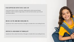 Sample List - Website Template by Nicepage