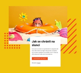 Chraňte Se Na Slunci Šablona