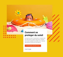 Protégez-Vous Au Soleil Modèle CSS Gratuit