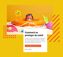 Protégez-Vous Au Soleil - Thème WordPress Premium