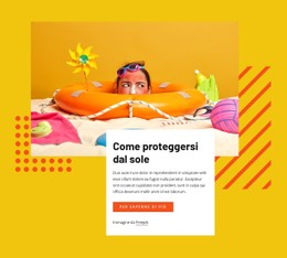 Proteggiti Dal Sole Modello CSS Gratuito