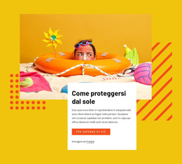 Ispirazione Del Sito Web Per Proteggiti Dal Sole