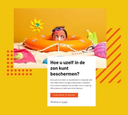 Bescherm Jezelf In De Zon Gratis CSS-Sjabloon