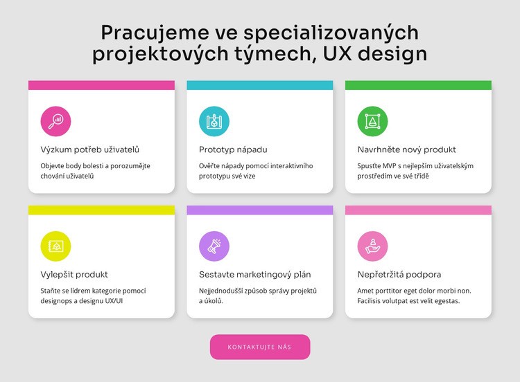 Vytváříme úžasné projekty Šablona CSS