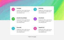Tema De WordPress Multipropósito Para Características Con Fondo Abstracto