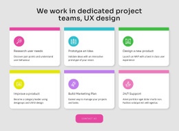 We Create Amazing Projects - Website Design Template