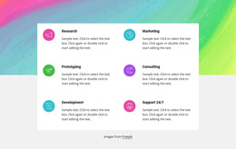 Features With Abstract Backround - HTML Template Code