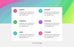 Soyut Arka Plana Sahip Özellikler - Duyarlı Web Sitesi Tasarımı