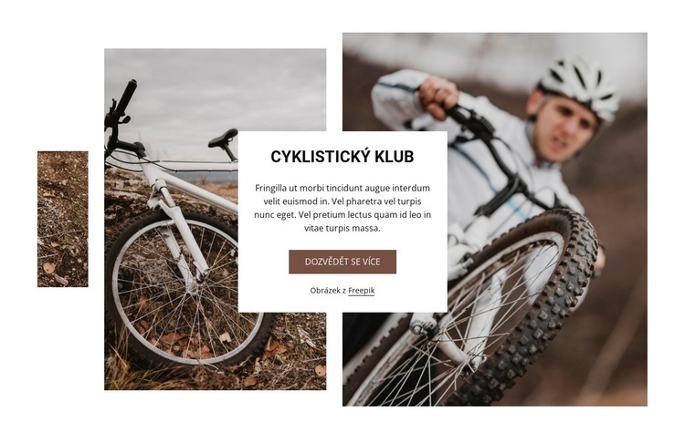 Cyklistický klub Šablona webové stránky
