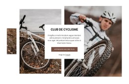 Page Web Pour Club De Cyclisme