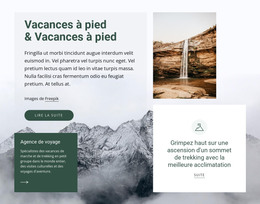 Vacances Randonnées - Modèle De Code HTML