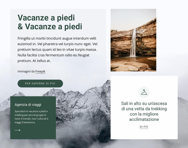 Vacanze trekking Progettazione di siti web