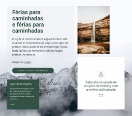 Férias De Trekking - HTML Template Builder