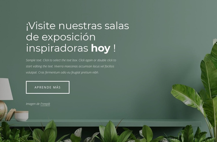 Diseño de sala de exposición de muebles Creador de sitios web HTML