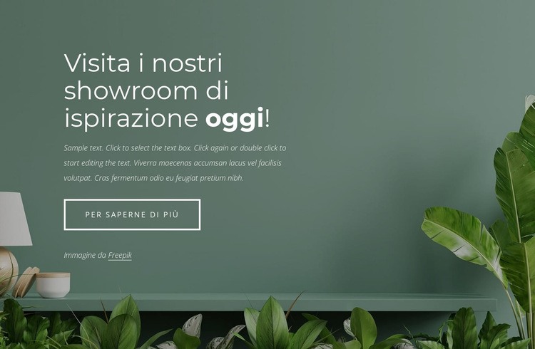 Progettazione showroom mobili Costruttore di siti web HTML