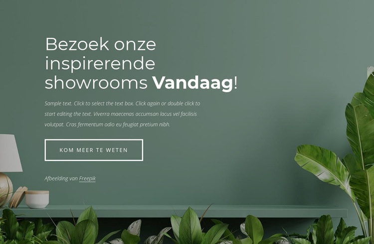 Meubelshowroom ontwerp HTML5-sjabloon