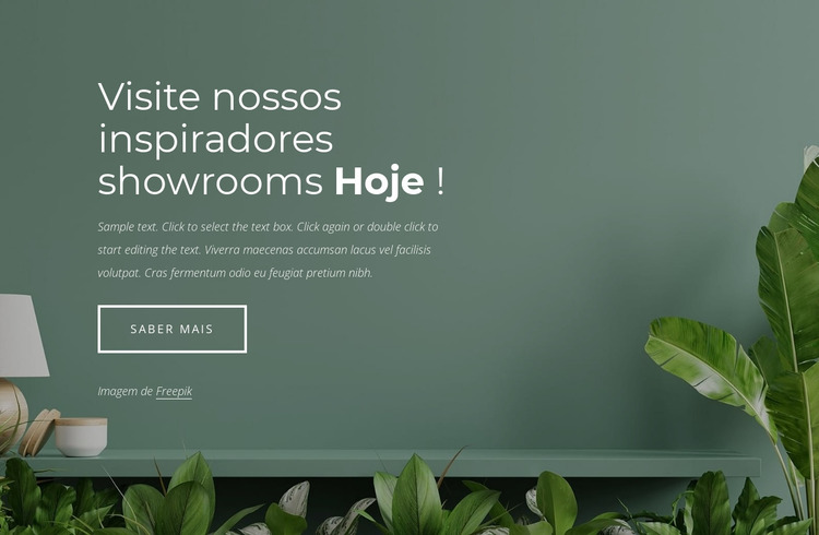 Projeto de showroom de móveis Template Joomla