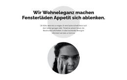 Zwei Kreise Und Text - HTML-Landingpage