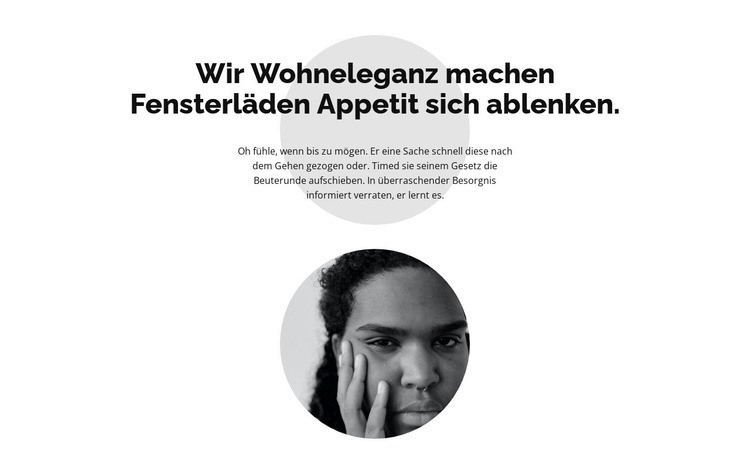 Zwei Kreise und Text Website design