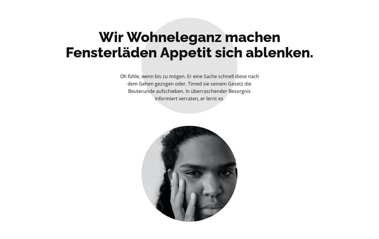 Zwei Kreise und Text Website-Vorlage