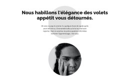 Deux Cercles Et Texte - Modèle D'Une Page Réactif