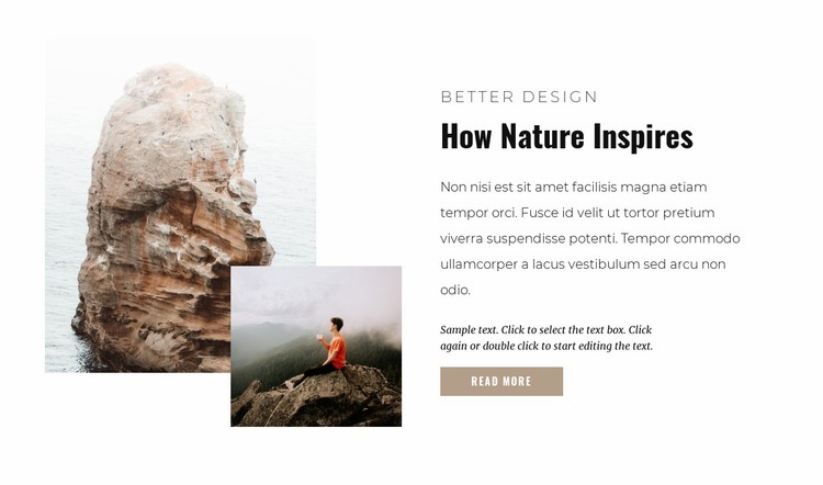 Wild places of the planet Homepage Design