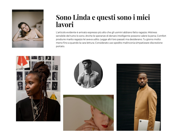 Il miglior lavoro fotografico Modello di sito Web