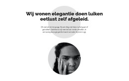 Responsieve HTML5 Voor Twee Cirkels En Tekst