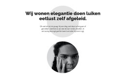 Twee Cirkels En Tekst - Responsieve Websitesjablonen