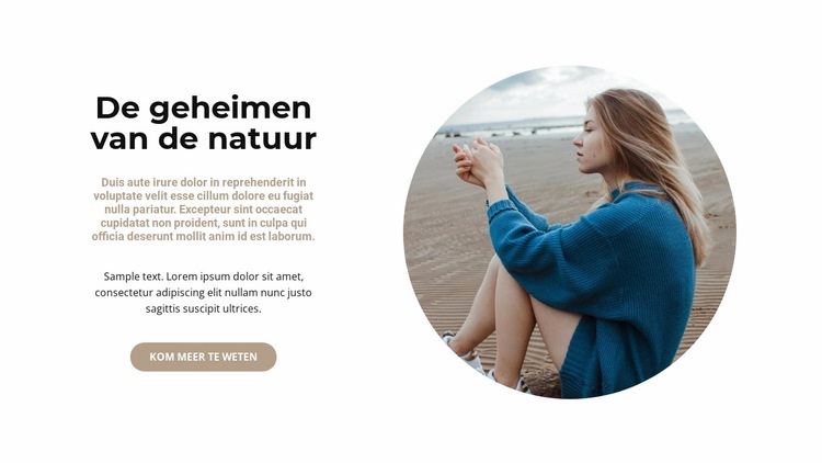 Geheimen van dieren in het wild Website Builder-sjablonen