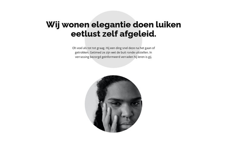 Twee cirkels en tekst Website Builder-sjablonen