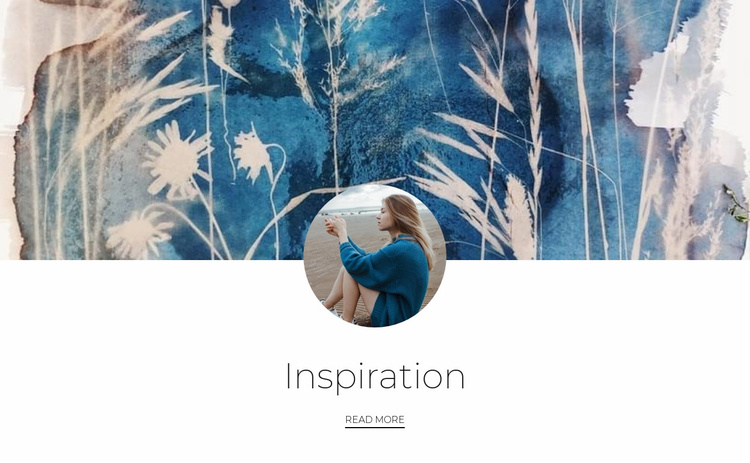 Inspiration in nature Landing Page