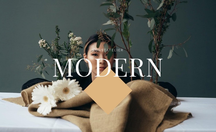 Floristischer Salon Website-Modell