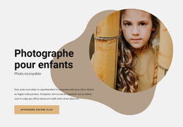 Photographie D'Enfants - Thème WordPress Polyvalent