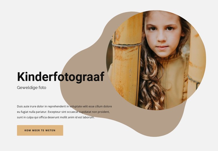 Kinderfotografie CSS-sjabloon