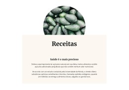 Coluna Do Modelo De Grade CSS Para O Abacate É O Rei Das Vitaminas