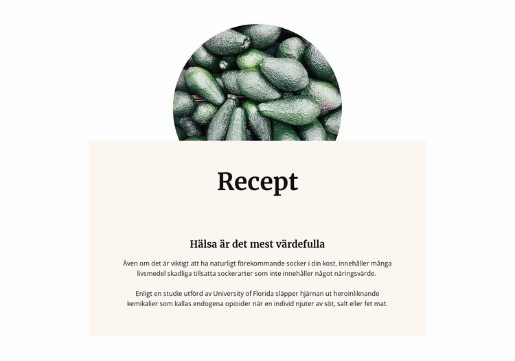 Avokado är kungen av vitaminer WordPress -tema