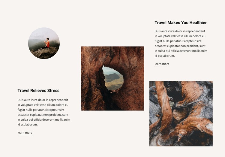 Not trivial travel Web Page Design